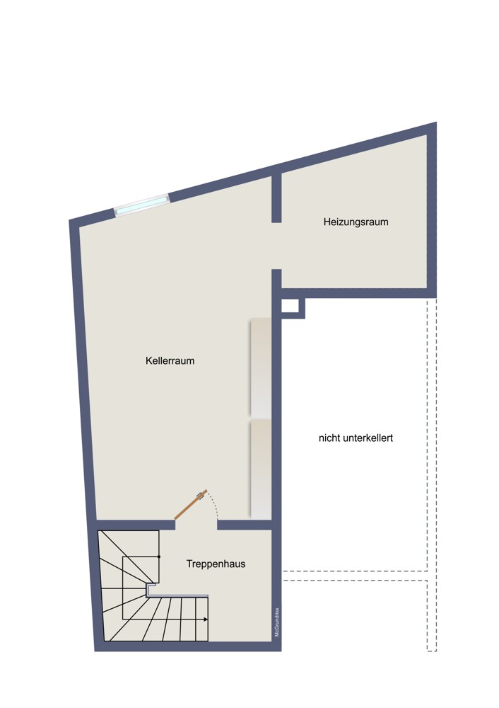 Kellergeschoss (kein Maßstab)