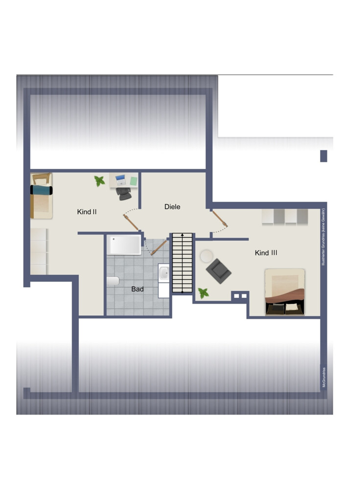 Dachgeschoss (kein Maßstab)