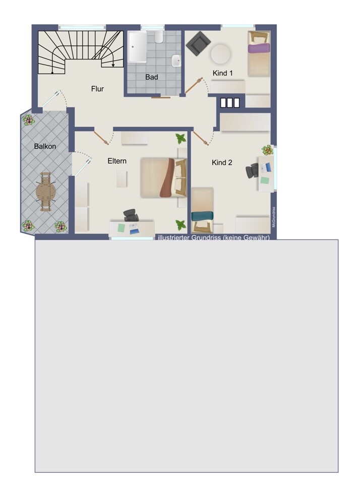 Obergeschoss (keine Gewähr)