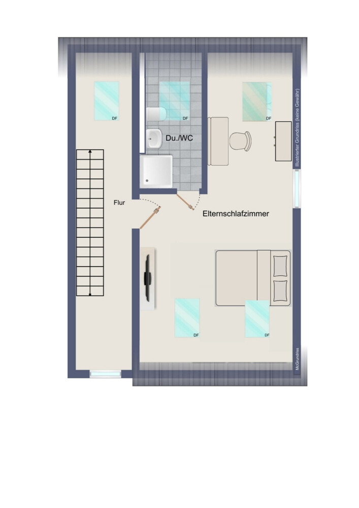 Dachgeschoss (kein Maßstab)