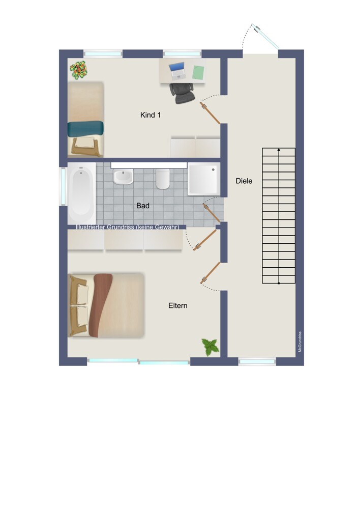 Grundriss OG (kein Maßstab)